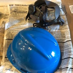 MSA type I protective helmet cap V guard fast track STD blue 475359 new